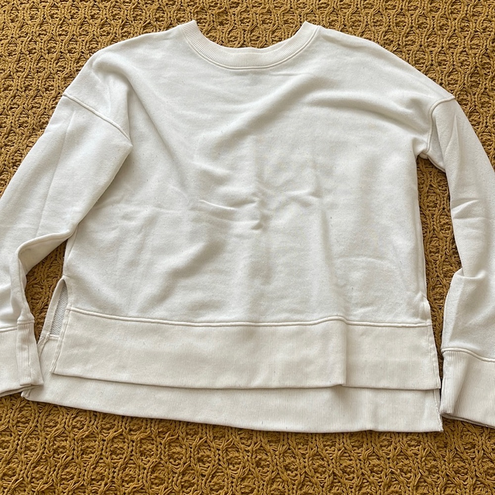 Cream crew neck